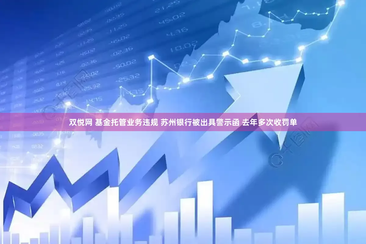 双悦网 基金托管业务违规 苏州银行被出具警示函 去年多次收罚单
