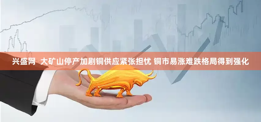 兴盛网  大矿山停产加剧铜供应紧张担忧 铜市易涨难跌格局得到强化